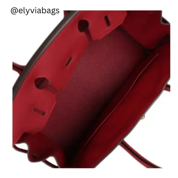 Birkin Rouge Inside View