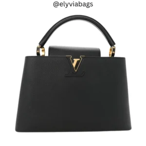 LV Capucines MM Handbag black