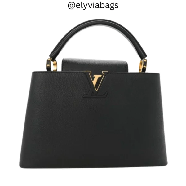 LV Capucines MM Handbag black