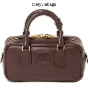 Miu-Miu-Arcadie Padded Brairwood Bag F