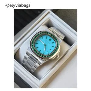 Patek-Nautilus Cyan-Green Watch