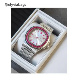 Patek Philippe Nautilus Silver-Pink Design Watch
