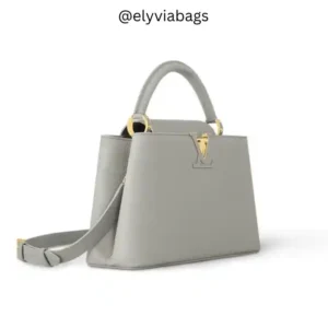 LV Capucines MM bag flint grey