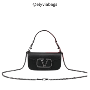 VG Loco Small Shoulder black bag silver hardware