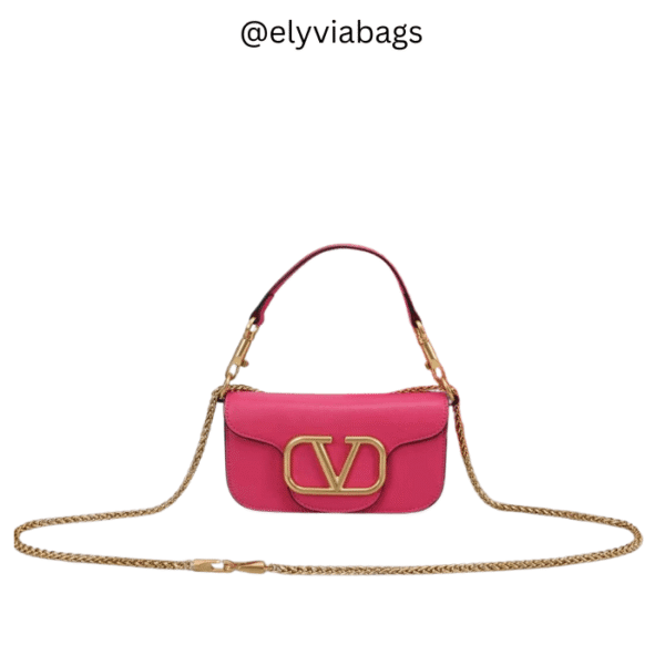 VG Loco Small Shoulder pink bag golden hardware