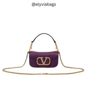 VG Loco Small Shoulder purple bag golden hardware
