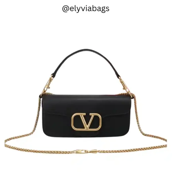 Valentino Garavani Locò Small Shoulder Bag Black