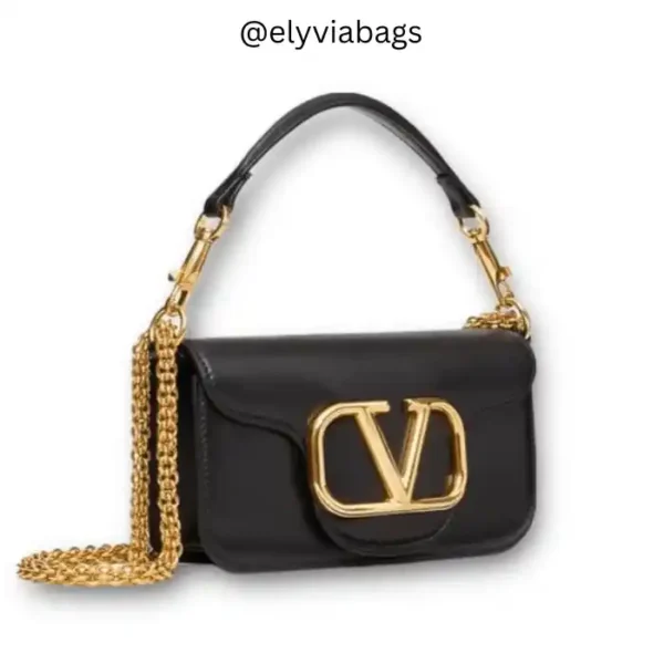 Valentino Garavani Locò Small Shoulder Bag Black title view