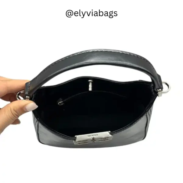 Balenciaga BB Soft Small Hobo Black Bag inside view