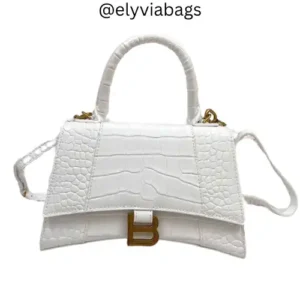 Balenciaga Hourglass white bag