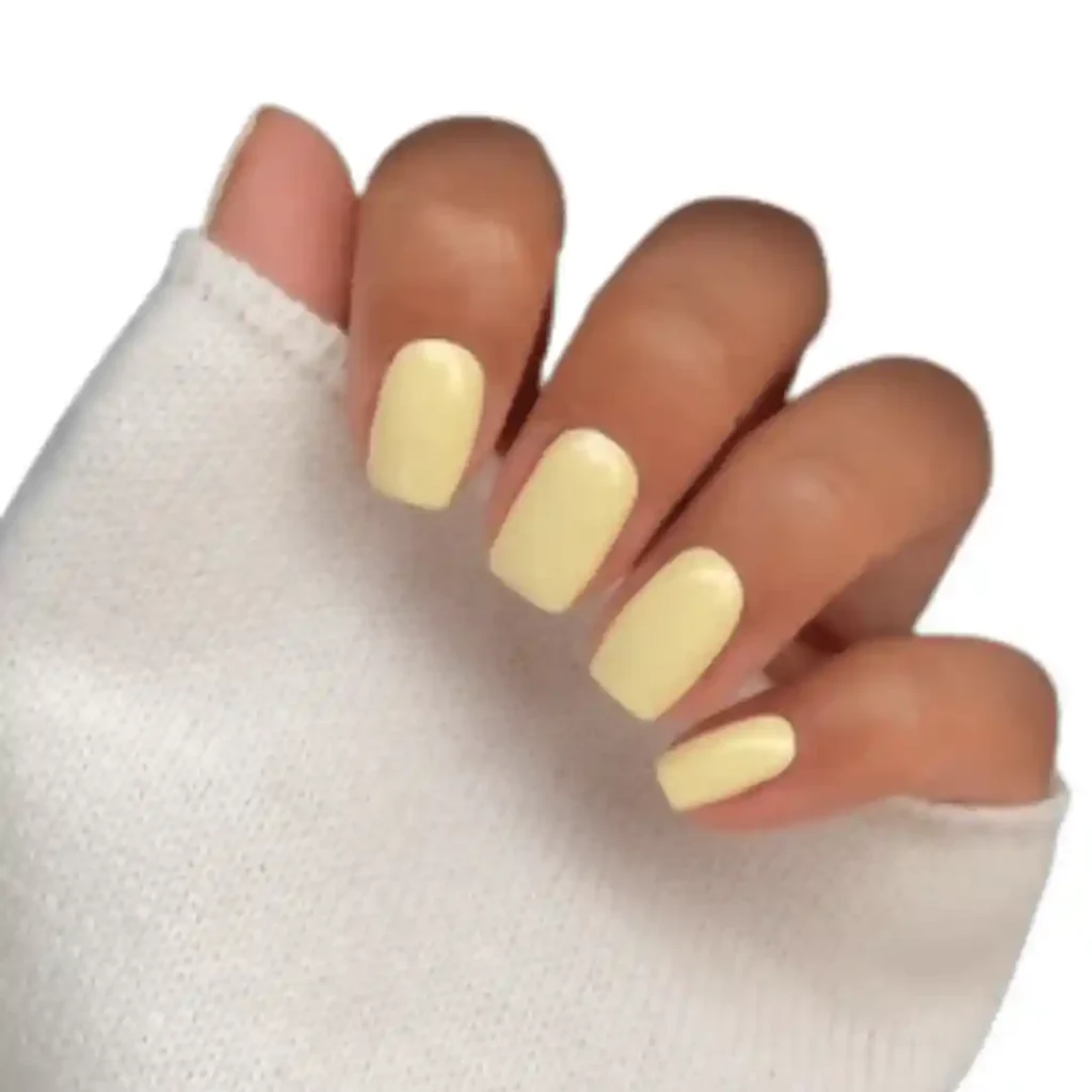 Butter Yellow Summer Nails 2025