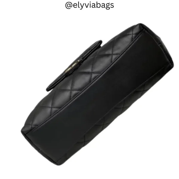 Chanel Hobo Hippie Medium Black Bag Bottom view