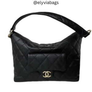 Chanel Hobo Hippie Medium Black Bag F