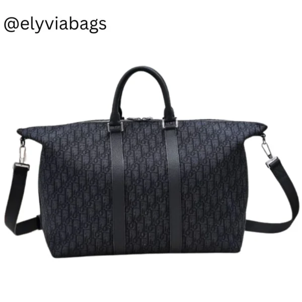 Dior embroidered cowhide handheld men's shoulder crossbody travel bag