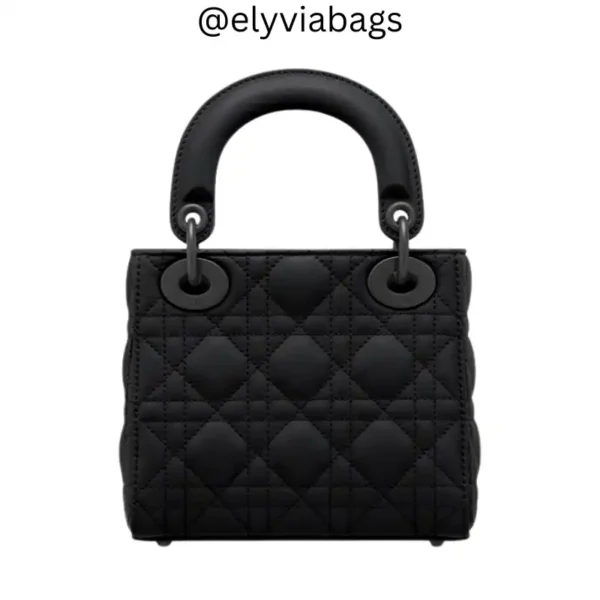 Dior lady black charm back view