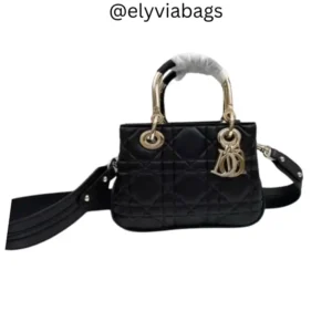 Dior lady gold charm Front view