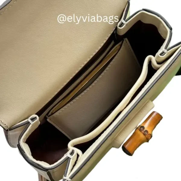 Gucci Bamboo 1947 mini bag inside