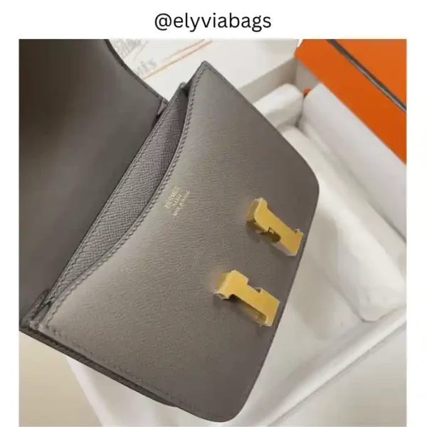 Hermes Constance 19cm Etain open view