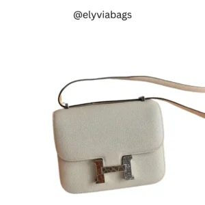 Hermès Constance Mini 18 Nata Natural Lizard Croc