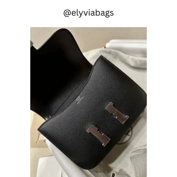 Hermès Constance Mini 18 Noir open view