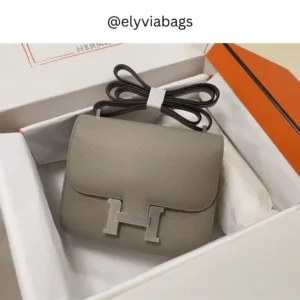 Hermes Constance silver hardware 19cm Front view