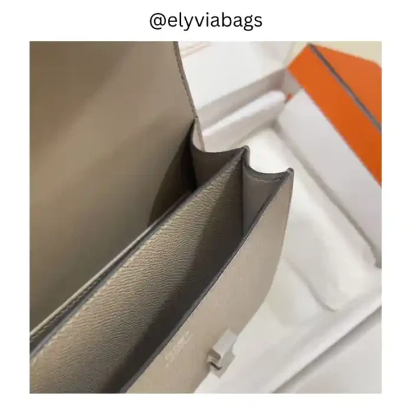 Hermes Constance silver hardware 19cm inside view