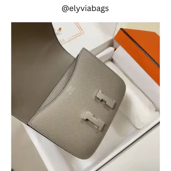 Hermes Constance silver hardware 19cm open view