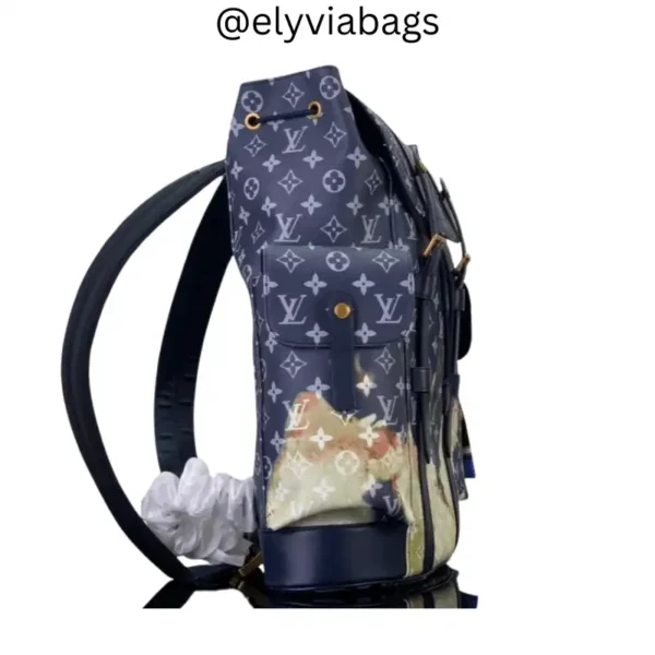 LV Christopher MM backpack side view
