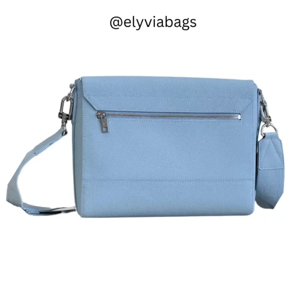 LV Takeoff Messenger Bag- Atlantic Blue back View