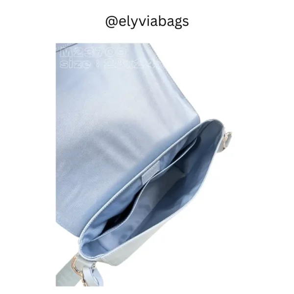 LV Takeoff Messenger Bag- Atlantic Blue inside View