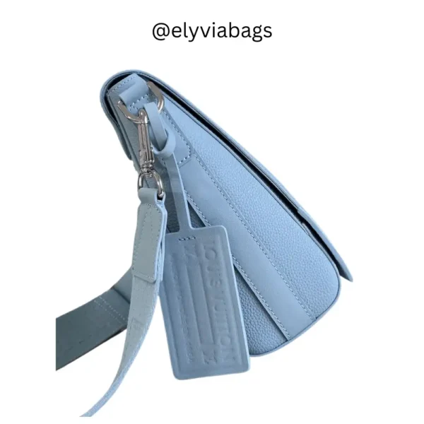 LV Takeoff Messenger Bag- Atlantic Blue side View