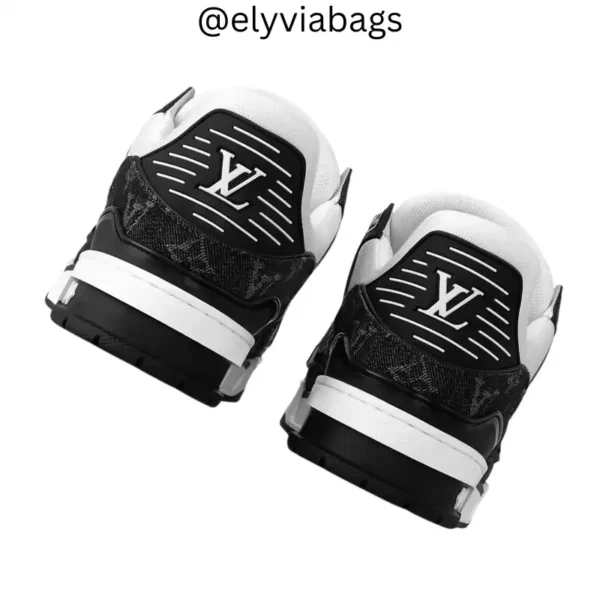 LV Trainer Sneaker Black back view