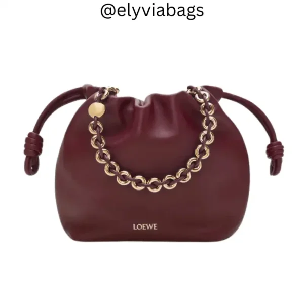 Loewe Flamenco Bag Burgudy mini