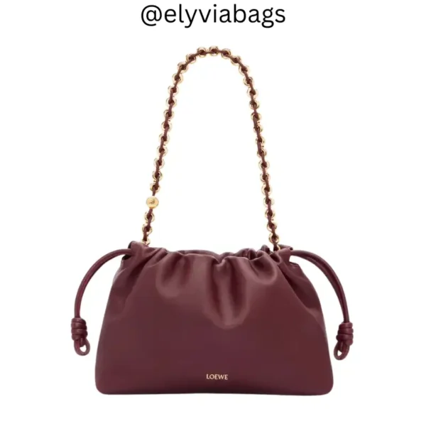 Loewe Flamenco Bag Burgundy