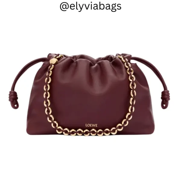 Loewe Flamenco Bag burgundy large