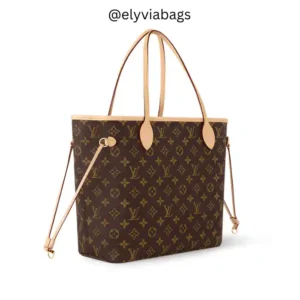Louis Vuitton Neverfull MM Tote Bag Beige color