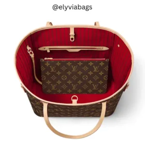 Louis Vuitton Neverfull MM Tote Bag cerise color