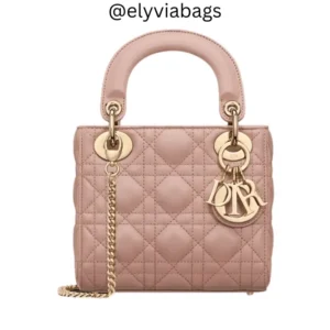Mini Dior Lady Bag Blush Front view