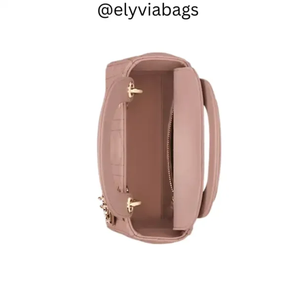 Mini Dior Lady Bag Blush open view