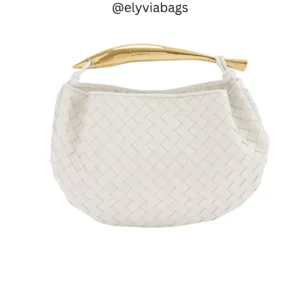 Mini Sardine Top Handle Bag cream color