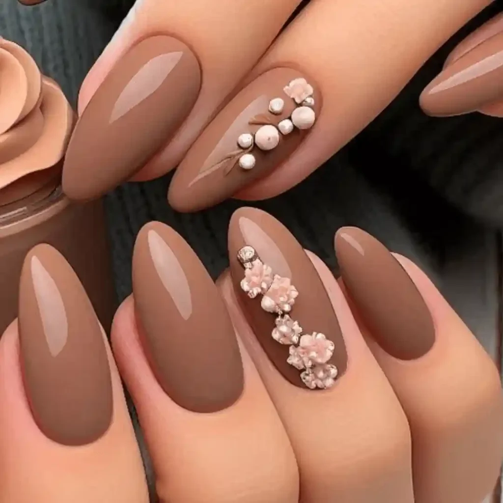 Mocha Mousse Summer Nails 2025