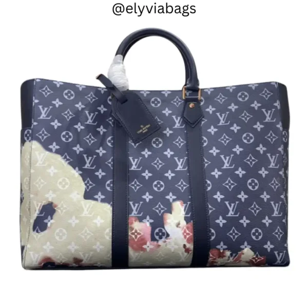Sac Plat 24H Ink Blue Handbag