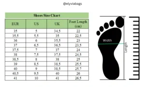 Shoes Size chart for Wormen and Man