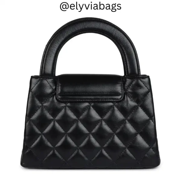 Small Kelly Shopper Black Bag back view