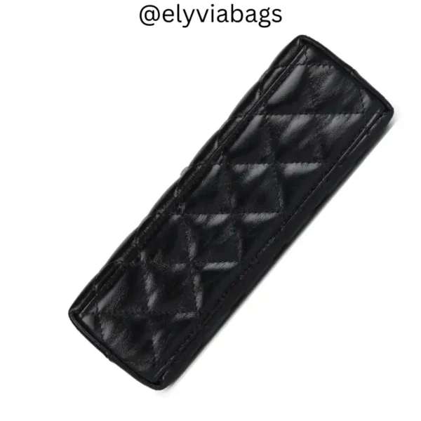 Small Kelly Shopper Black Bag bottom view