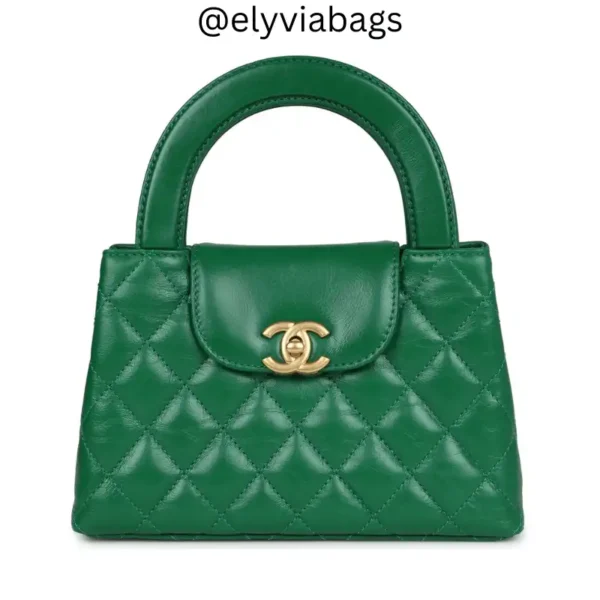 Small Kelly Shopper Green Bag