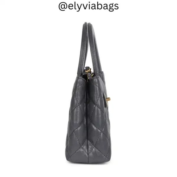 Small Kelly Shopper Grey Bag Side view
