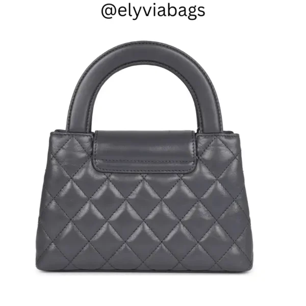 Small Kelly Shopper Grey Bag back view