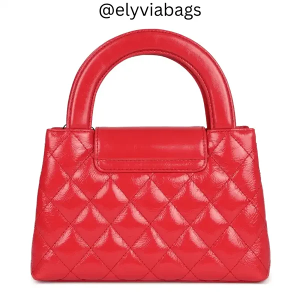 Small Kelly Shopper Red Bag back view