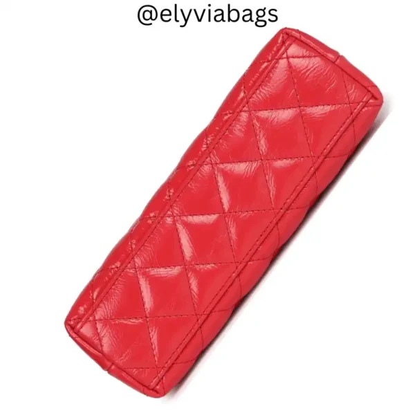 Small Kelly Shopper Red Bag bottom view
